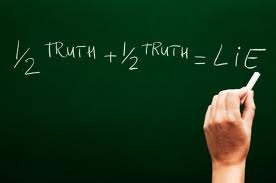 Half Lie and Half Truth Chalkboard